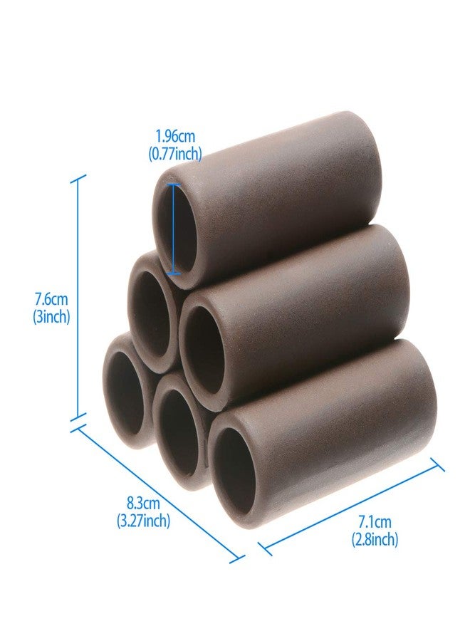 Saim Aquarium Brown Ceramic Shelters Ornament - Fish Tank Shrimp Habitat, Breeding Tube, Hiding Cave Hideaway Pipes Encourage Spawning Decoration, Betta Accessories Pleco Caves (6 Holes) - Image 2